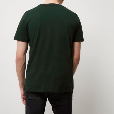 Green sequin panther T-shirt